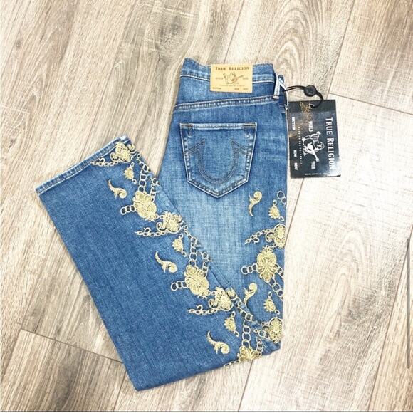 NWT true religion Billie embroidered ankle Jean - Picture 9 of 9
